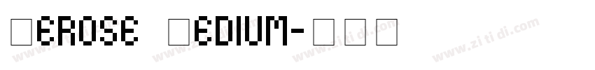 Derose Medium字体转换